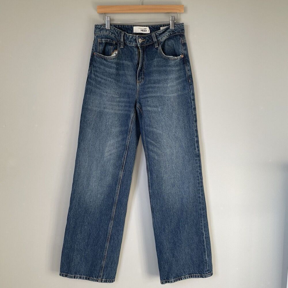 Dynamite Denim Heidi Denim Blue Jeans High-Rise Wide Leg Women's Size 8